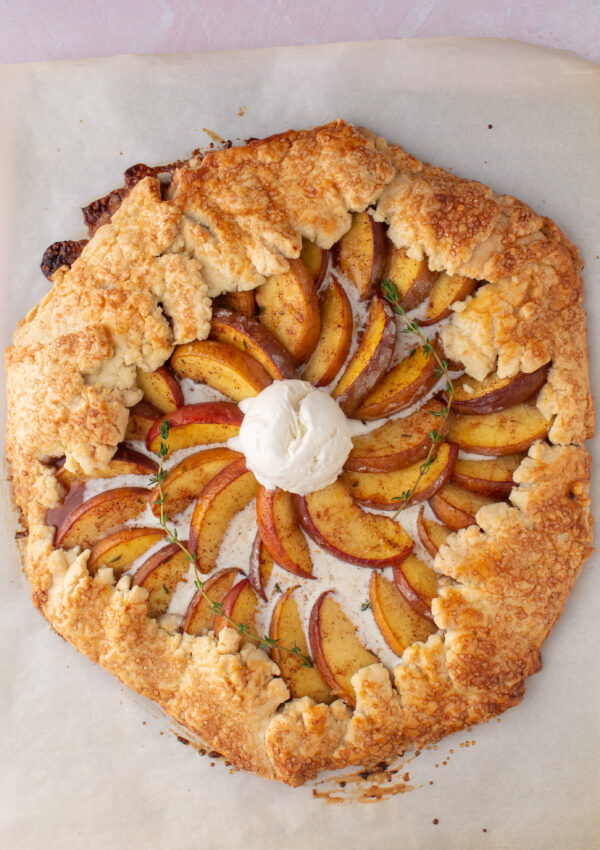 Peach and Thyme Galette